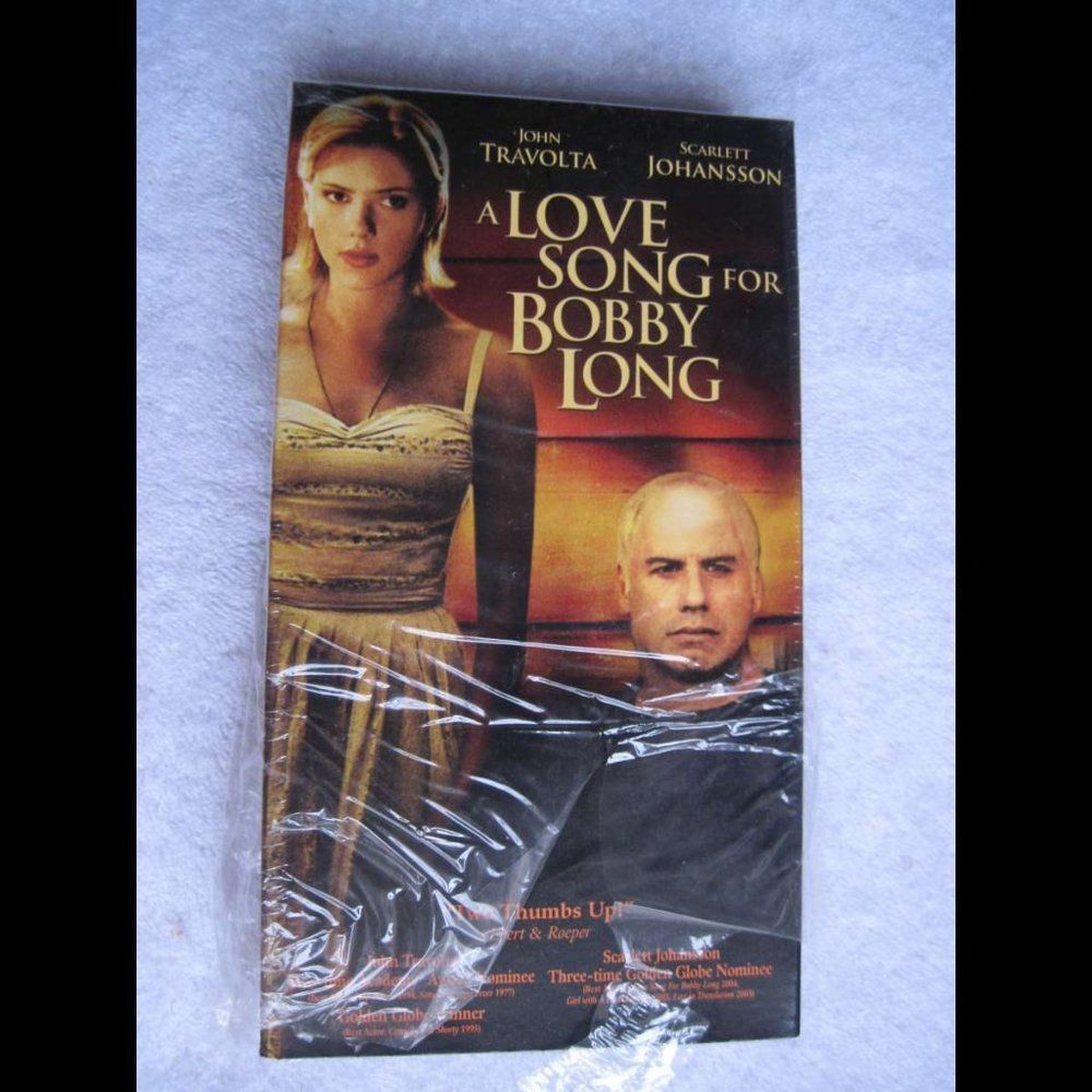 A Love Song for Bobby Long Travolta Johansson VHS Cassette Tape Bundle for $1